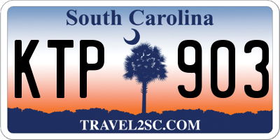 SC license plate KTP903