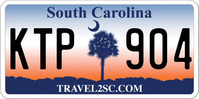SC license plate KTP904
