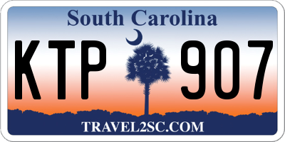 SC license plate KTP907