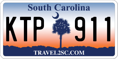 SC license plate KTP911