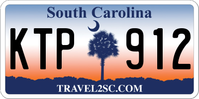 SC license plate KTP912
