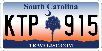 SC license plate KTP915