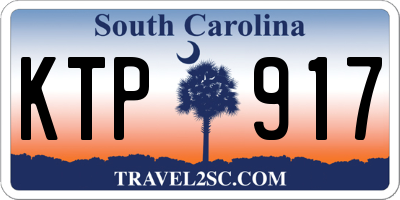 SC license plate KTP917