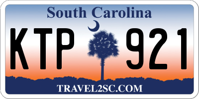 SC license plate KTP921