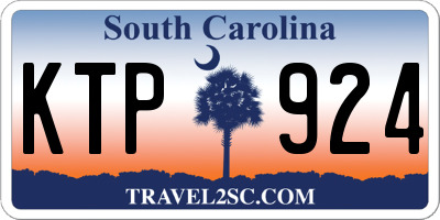 SC license plate KTP924