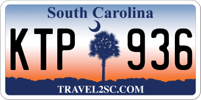 SC license plate KTP936