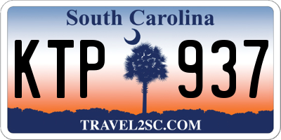SC license plate KTP937