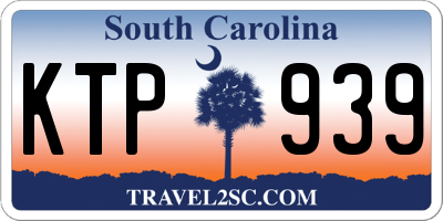 SC license plate KTP939
