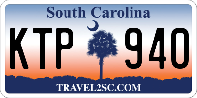 SC license plate KTP940
