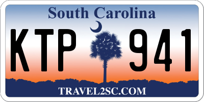 SC license plate KTP941