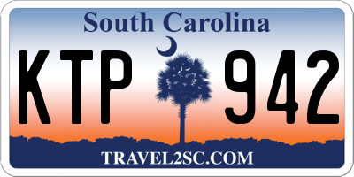 SC license plate KTP942