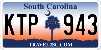 SC license plate KTP943