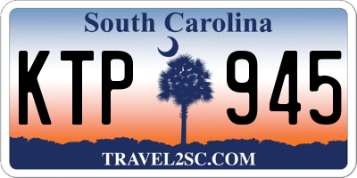 SC license plate KTP945