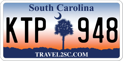 SC license plate KTP948