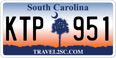 SC license plate KTP951