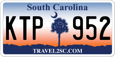 SC license plate KTP952