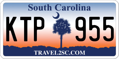SC license plate KTP955