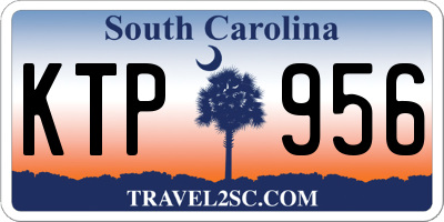 SC license plate KTP956