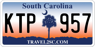 SC license plate KTP957