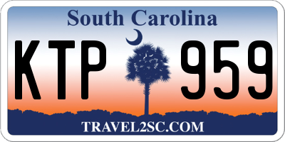 SC license plate KTP959
