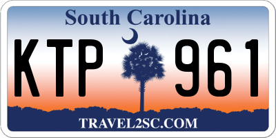 SC license plate KTP961