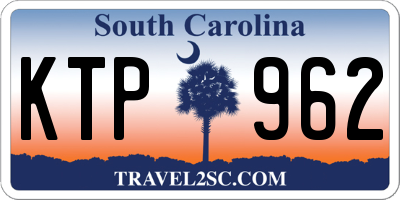 SC license plate KTP962