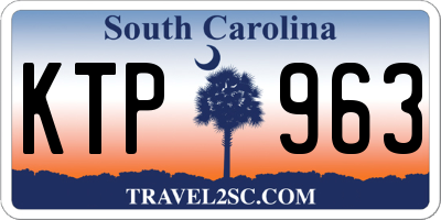 SC license plate KTP963