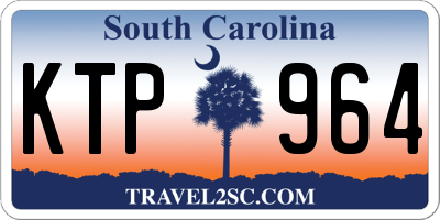 SC license plate KTP964
