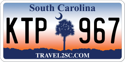 SC license plate KTP967