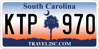SC license plate KTP970