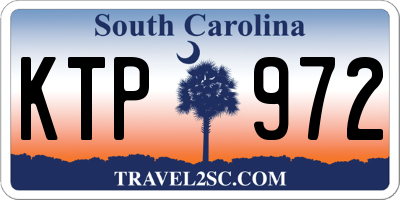 SC license plate KTP972