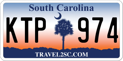 SC license plate KTP974