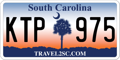 SC license plate KTP975