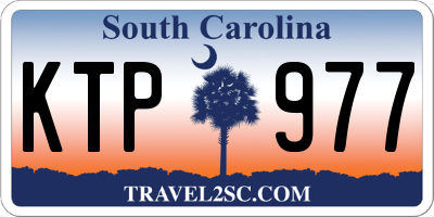 SC license plate KTP977