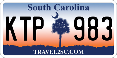 SC license plate KTP983