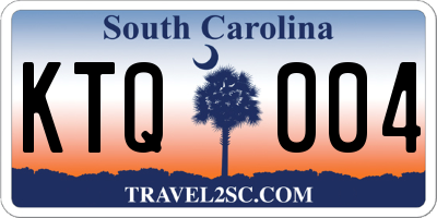 SC license plate KTQ004