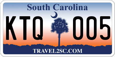 SC license plate KTQ005