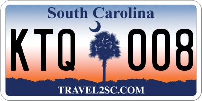 SC license plate KTQ008