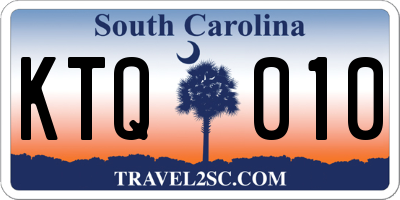 SC license plate KTQ010