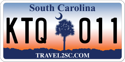 SC license plate KTQ011