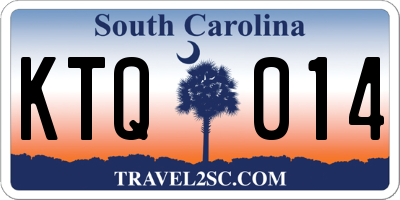 SC license plate KTQ014
