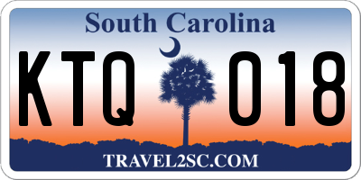 SC license plate KTQ018