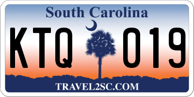 SC license plate KTQ019