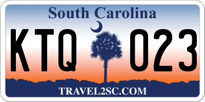 SC license plate KTQ023