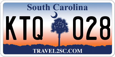 SC license plate KTQ028