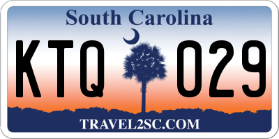 SC license plate KTQ029