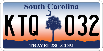 SC license plate KTQ032