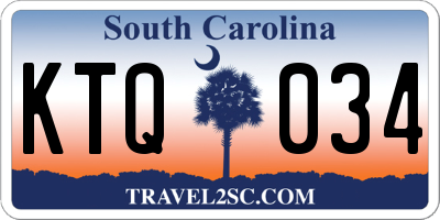 SC license plate KTQ034