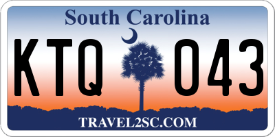 SC license plate KTQ043