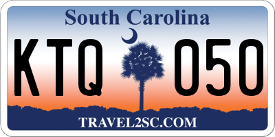 SC license plate KTQ050